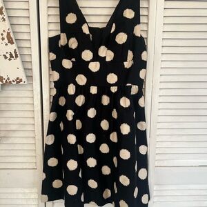 LOFT Cream Sleeveless V-Neck Mini Dress